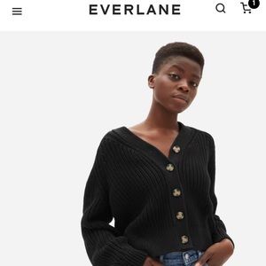 Everlane Texture Cotton Cardigan Size S